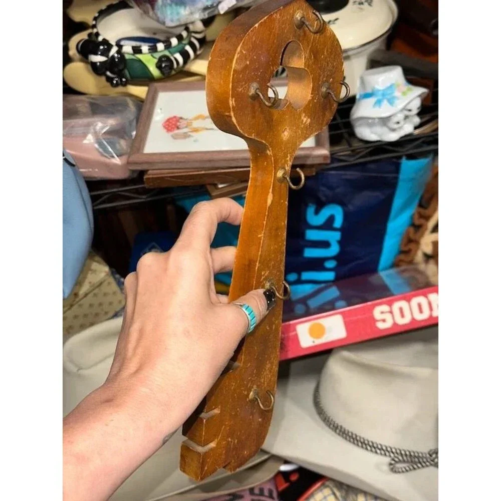 Vintage Wood Key Holder